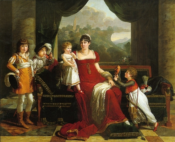 Marie Françoise Joséphine Zaepffel, avec ses 4 enfants - par François-Xavier Fabre (1766–1837) - 1810 - Musée Marmottan à Paris